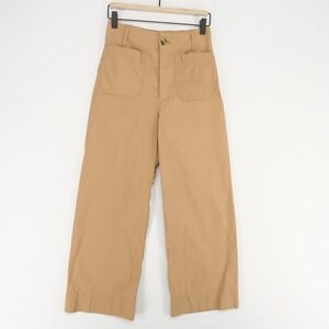 Anthropologie Wide-Leg Utility Pants in Camel